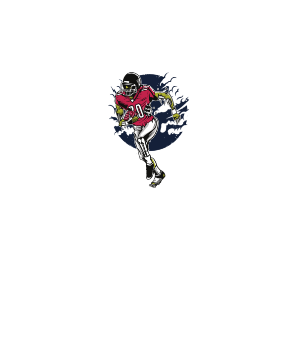 Zombie Player model alb pe tricou
