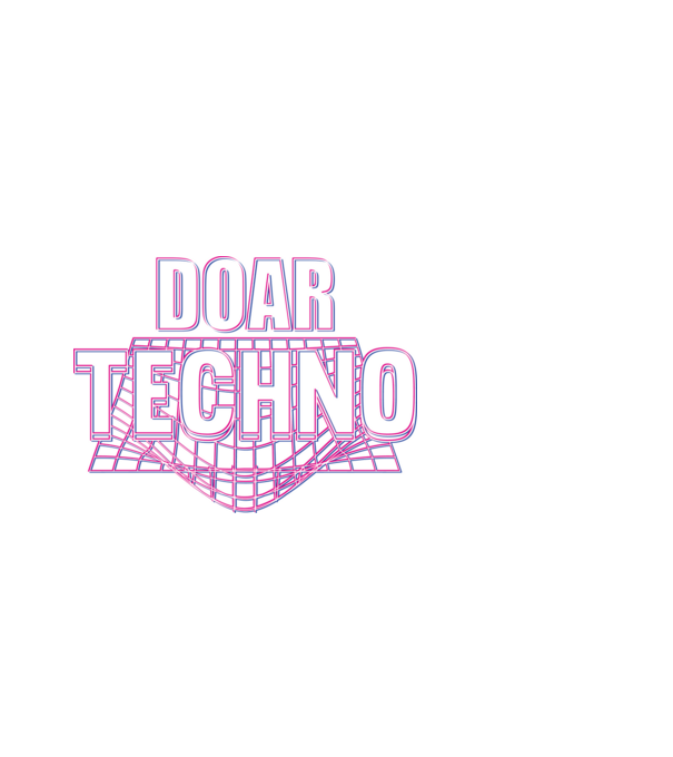 Doar techno model negru pe tricou