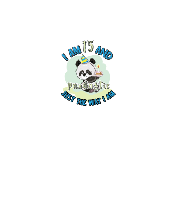 PANDASTIC 15 model alb pe tricou