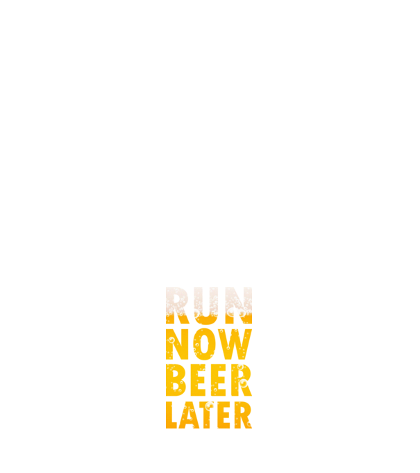 Run now beer later model negru pe tricou