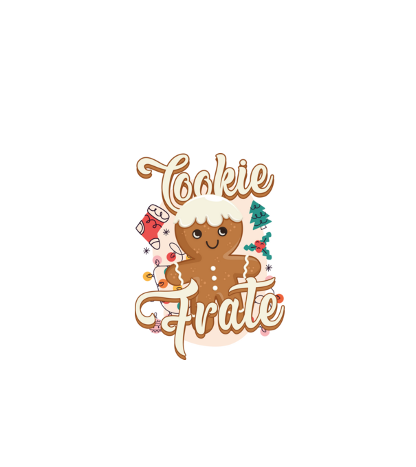 Cookie frate model alb pe tricou