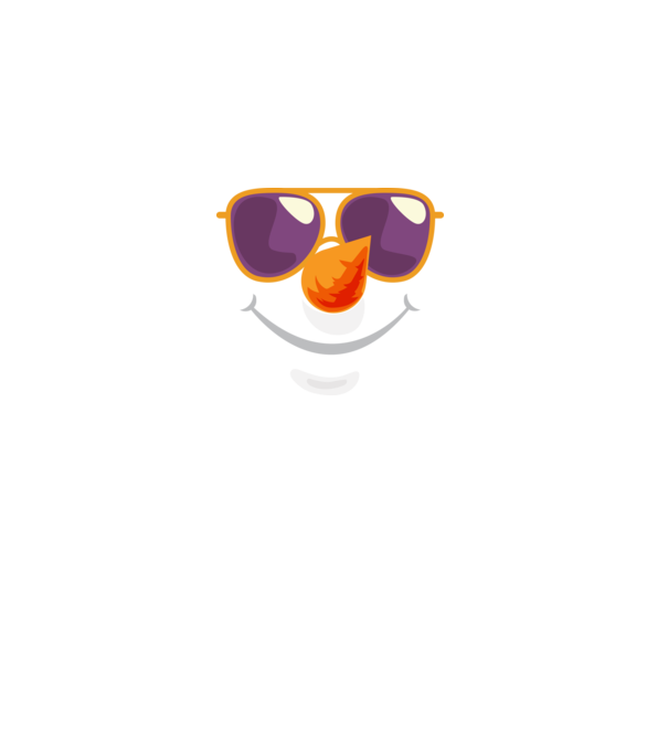 Snowman face model alb pe tricou