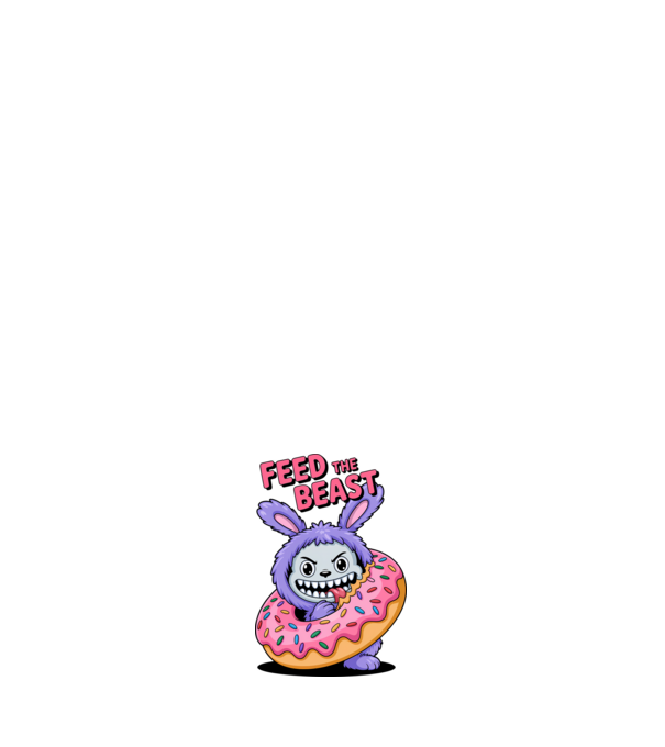 Feed the beast model negru pe tricou