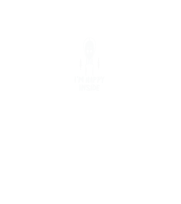 WEDNESDAY Happy inside model negru pe tricou