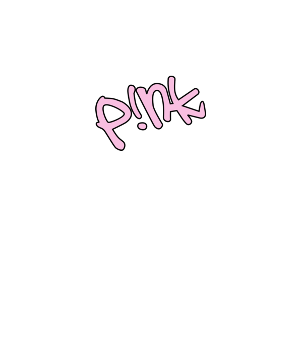 PINK model gri pe tricou