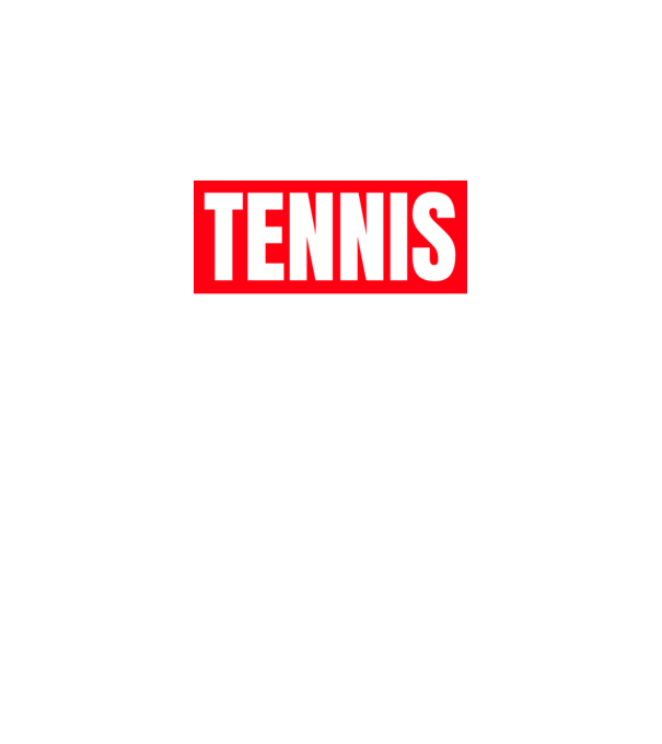 TENNIS HERO model negru pe tricou