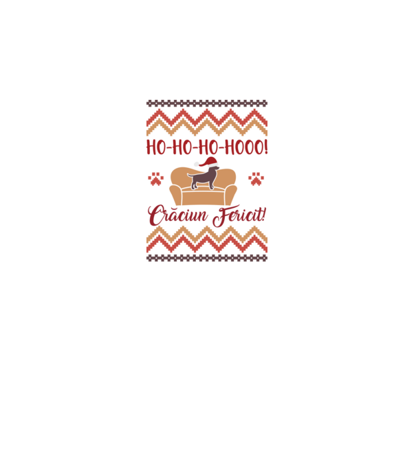 un Crăciun ho-ho-hoo-hoo fericit! model alb pe tricou