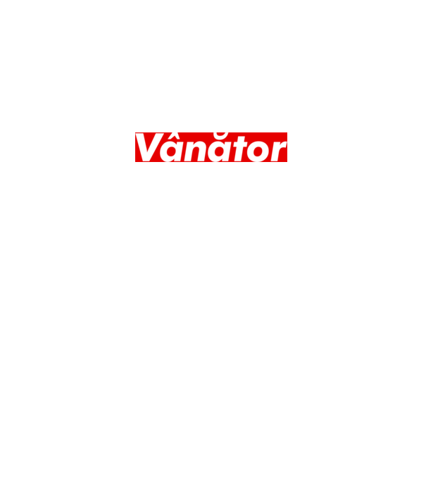 vânător model alb pe tricou