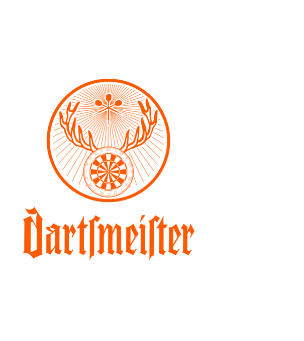 Dartsmeister Dark model alb pe tricou