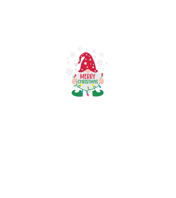 Merry christmas gnome model gri pe tricou