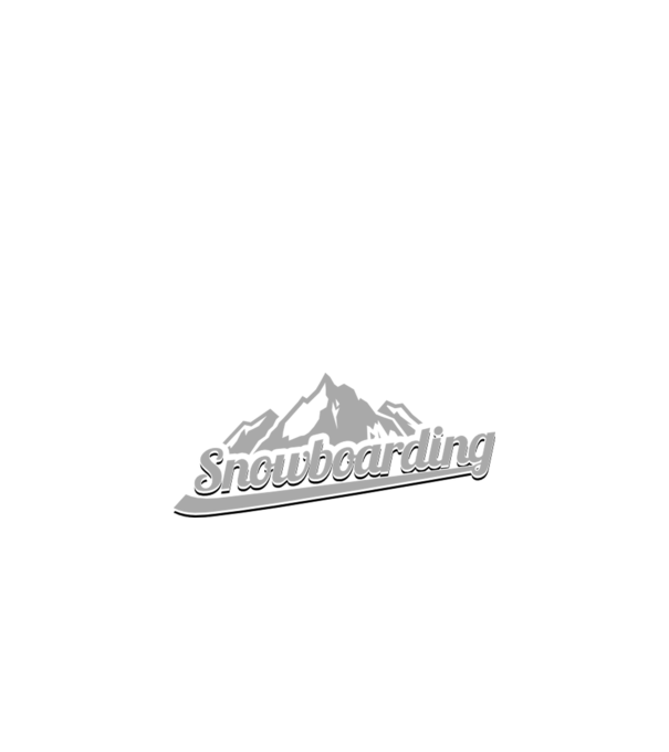 Snowboarding model alb pe tricou