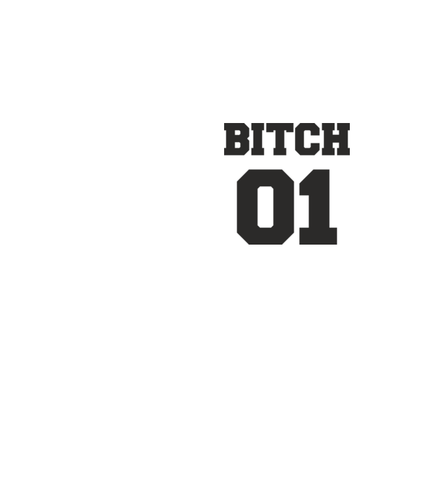 Bitch 01 model galben neon pe tricou