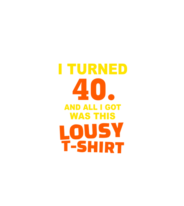 Lousy T-shirt 40 model negru pe tricou