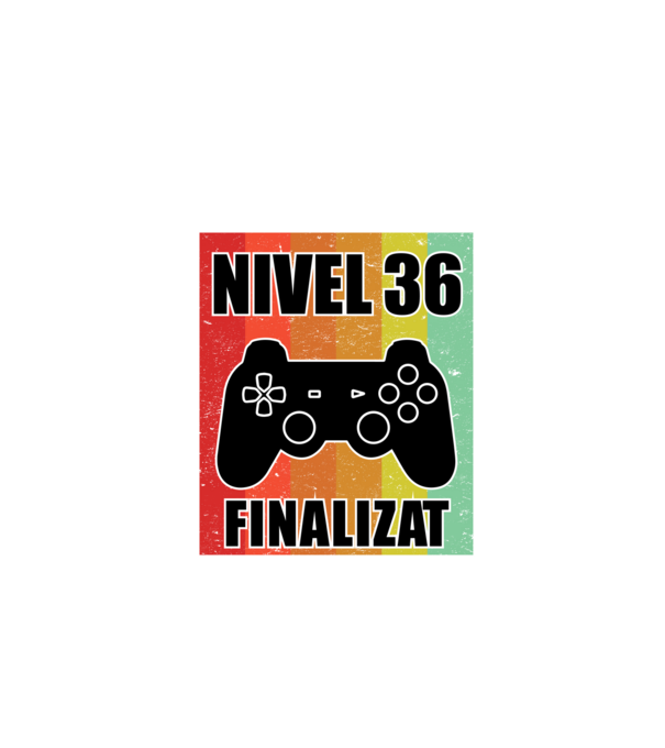 Nivel 36 finalizat model negru pe tricou