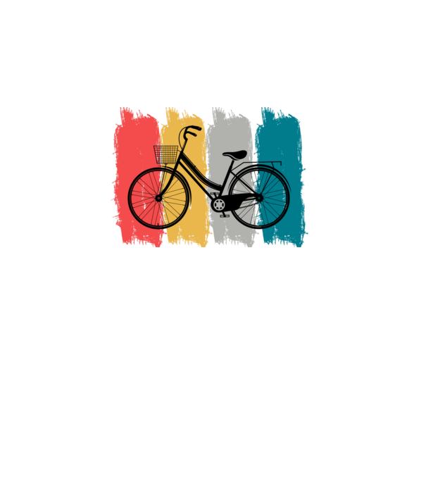 Retro city bike model turcoaz pe tricou
