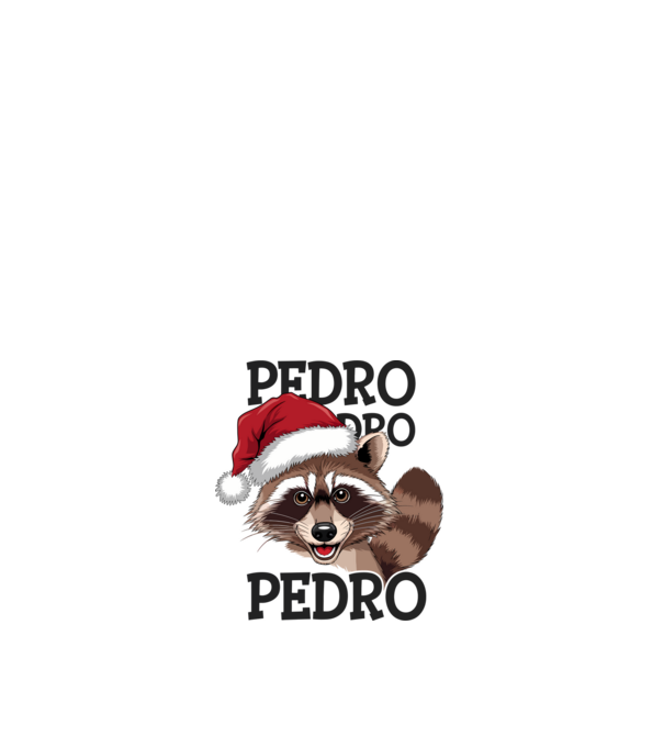 Pedro pedro xmas model alb pe tricou