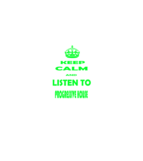 Keep Calm and Listen to prog-house model negru pe tricou