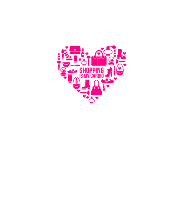 Shopping is my cardio model roz neon pe tricou