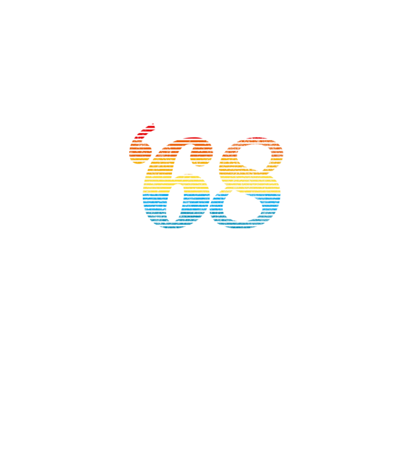 Retro Birthday 1968 model albastru închis pe tricou