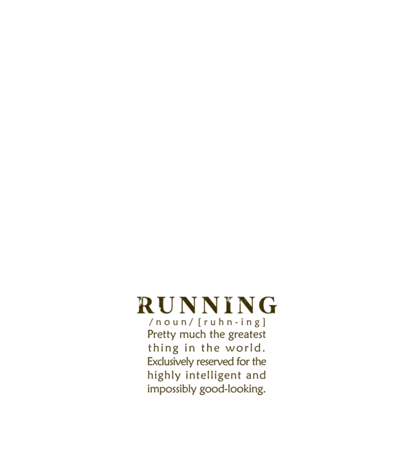 Running definition model negru pe tricou