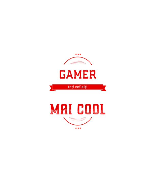 sunt gamer, la fel ca toți ceilalți, dar mult mai cool model negru pe tricou
