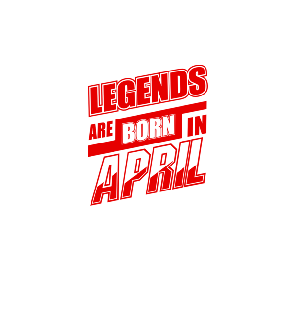 Legenda are born in April model galben neon pe tricou