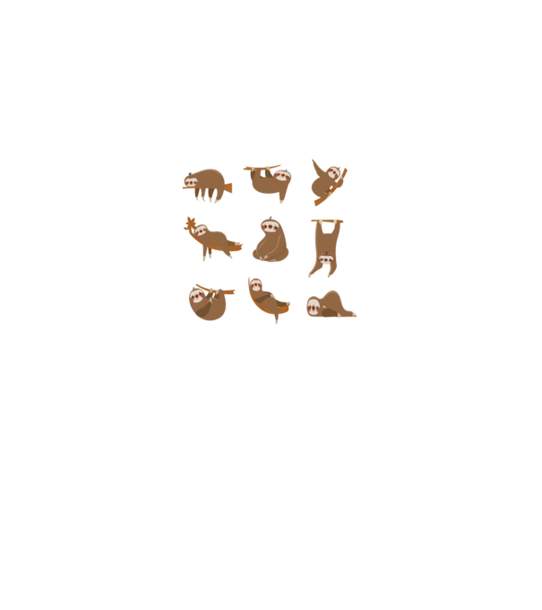 Sloth yoga model negru pe tricou