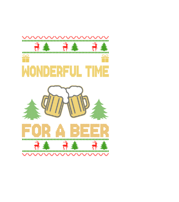Wonderful time for a beer model negru pe tricou