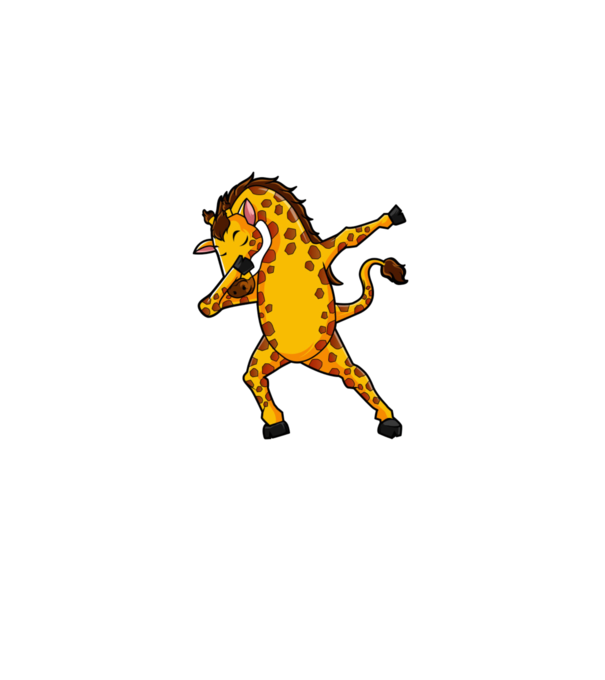 Girafă DAB model roșu pe tricou