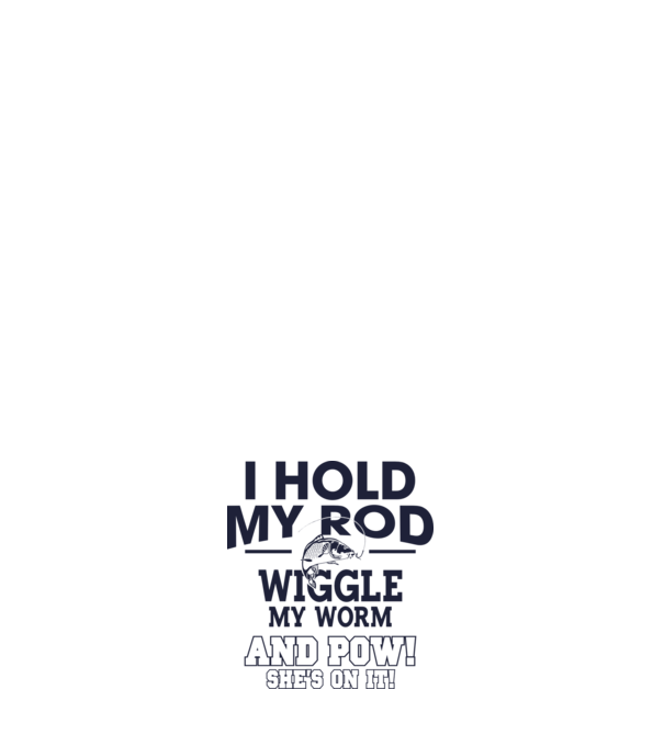 I hold my rod model roz deschis pe tricou