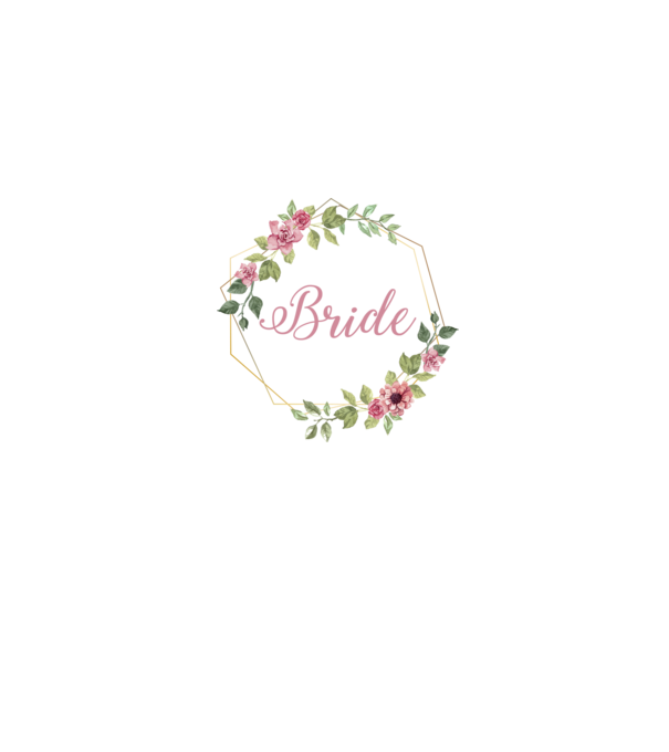BRIDE pink floral model gri pe tricou