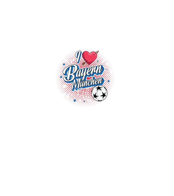 Popart Bayern model negru pe tricou