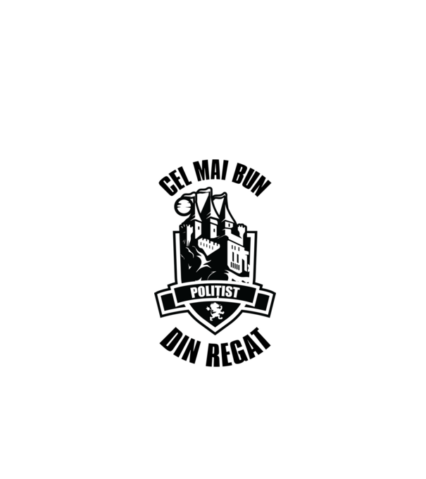 Cel mai bun polițist din regat model negru pe tricou