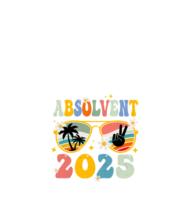 Absolvent 2025 model negru pe tricou
