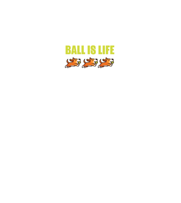 Ball is life model negru pe tricou