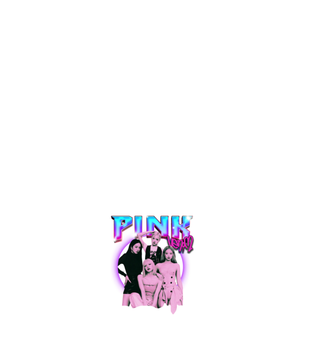 BLACKPINK pink venom model alb pe tricou