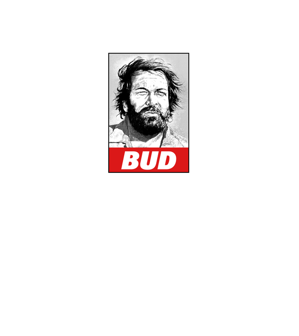 Bud Spencer halftone model galben deschis pe tricou