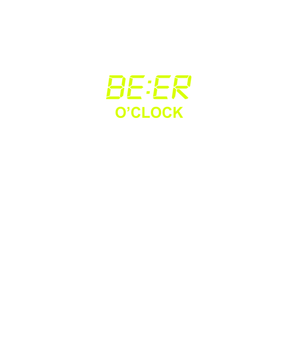 'Beer o'' clock' model negru pe tricou