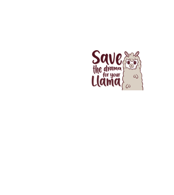 Save the drama from the llama model galben neon pe tricou