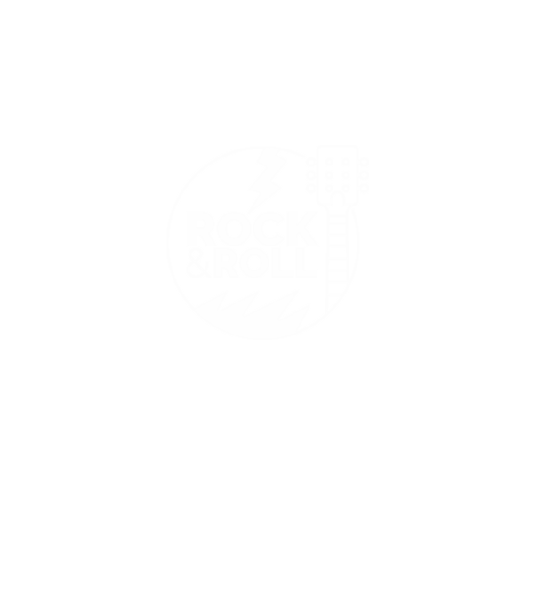 Rock n roll model negru pe tricou