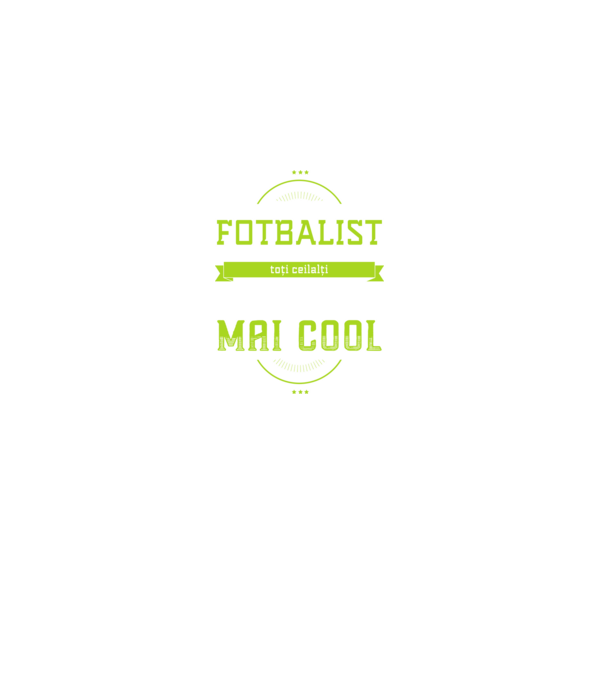 Sunt fotbalist, la fel ca toți ceilalți, dar mult mai cool model negru pe tricou