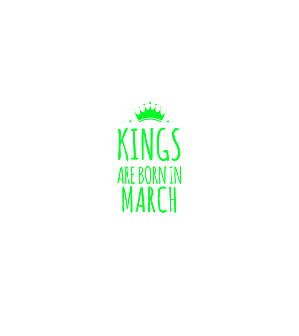 Kings are born in - March model albastru regal pe tricou