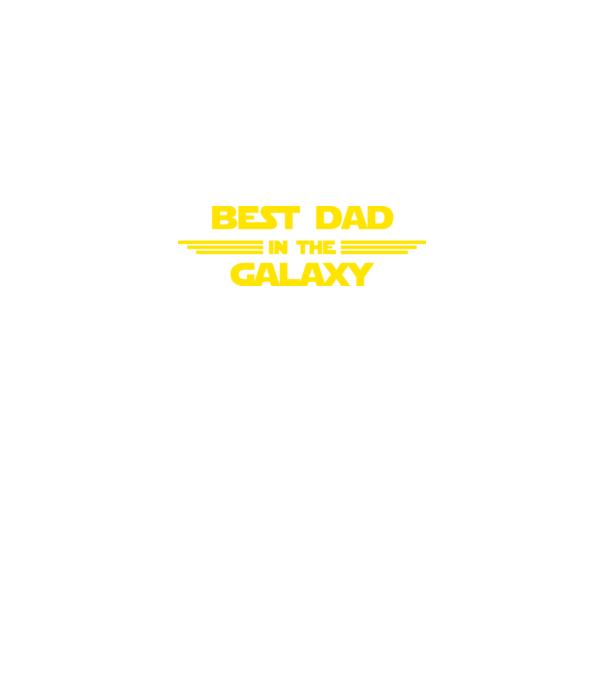 Best dad in the galaxy model negru pe tricou