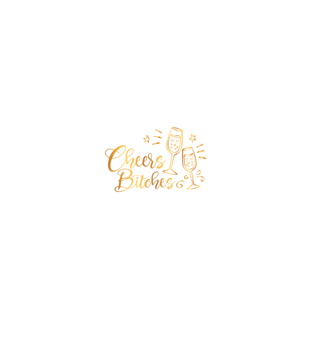 Cheers Bitches model negru pe tricou