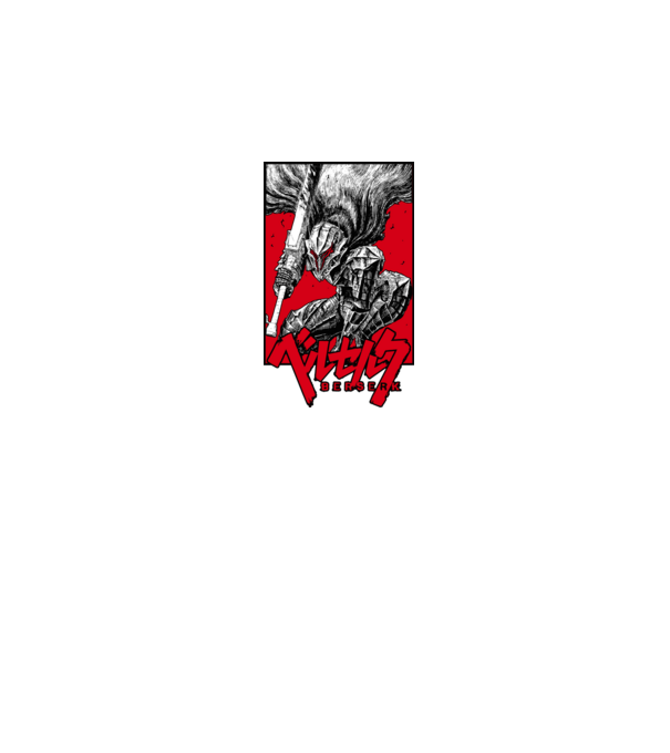 Berserk Guts model negru pe tricou