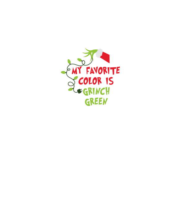 Grinch Green model negru pe tricou