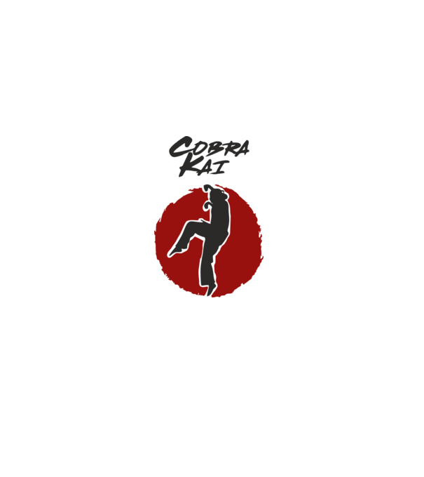 cobra kai larusso model alb pe tricou