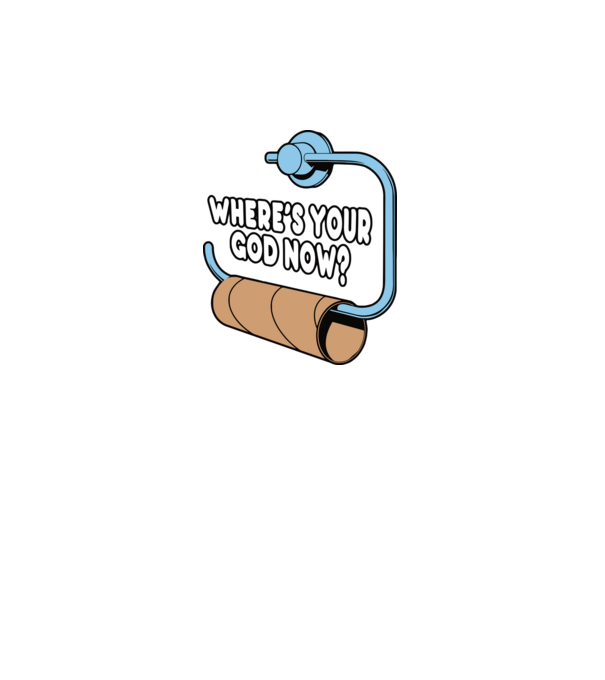 Where's your god now model negru pe tricou