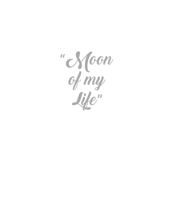 Moon of my life model negru pe tricou