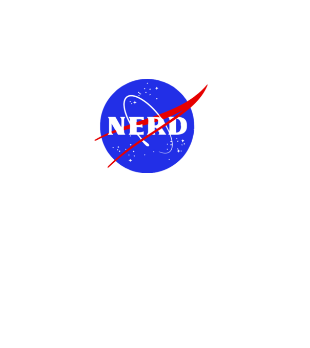Nerd NASA model gri pe tricou